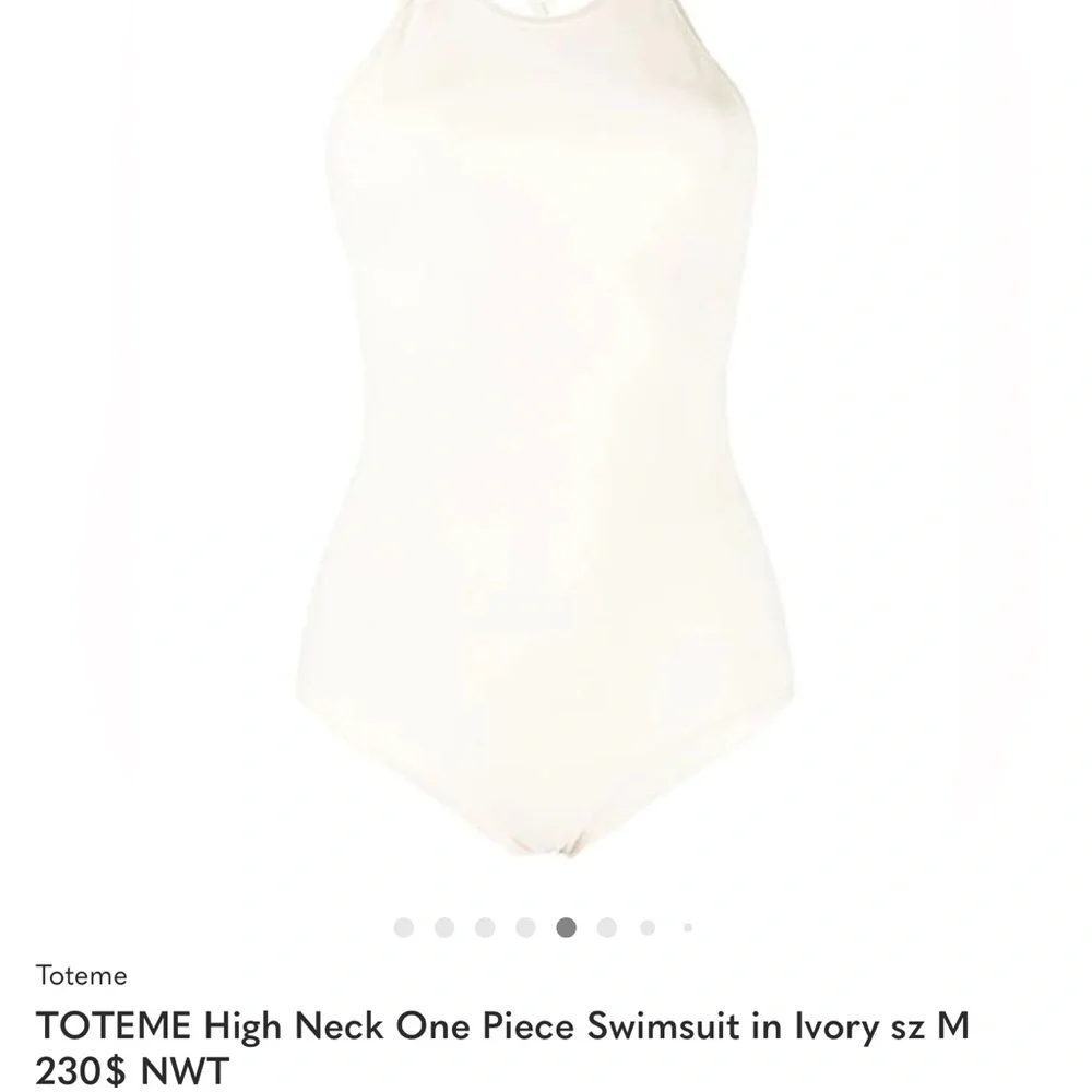 Toteme Women's Halter Neck One-Piece Swims - Picture 3 of 4